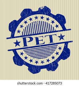 Pet with rubber seal texture