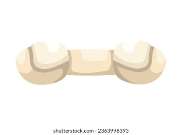 pet rubber toy bone dog icon isolated