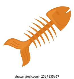 pet rubber toy fish bones vector isolated