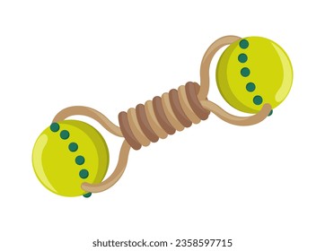 juguete de goma de mascota vector divertido aislado