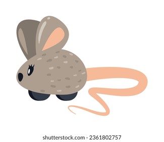 pet rubber toy mascot icon isolated