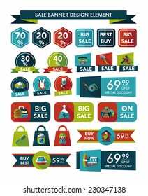 Pet sale banner flat design background set, eps10