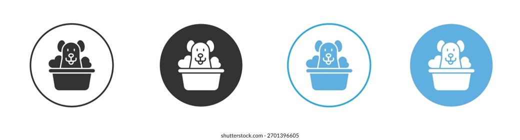 Pet Salon icon of a flat style vector