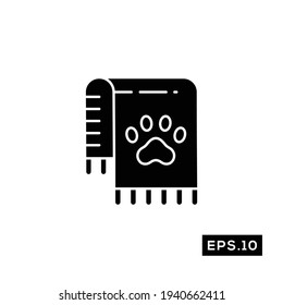 Pet Salon Icon. Pet Grooming Icon or Logo Illustration Vector Template For Web and Mobile