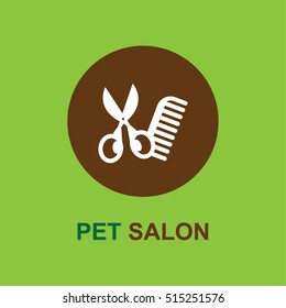 Pet Salon Icon Vector