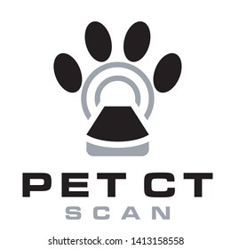 Pet Scan Logo Concept Vector