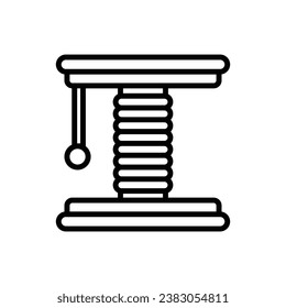 Pet Scratcher Outline Icon Vector Illustration