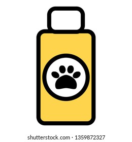 pet shampoo bottle icon