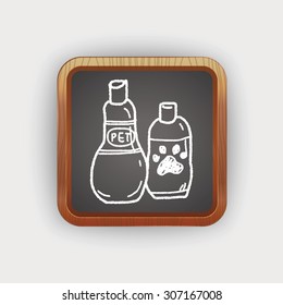 Pet shampoo doodle