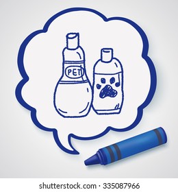 Pet shampoo doodle