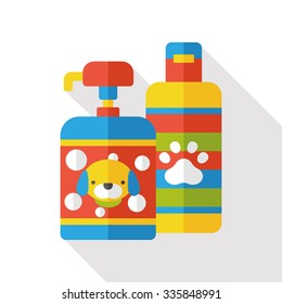 pet shampoo flat icon