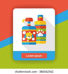 pet shampoo flat icon