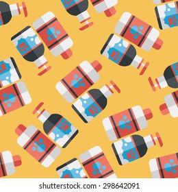 Pet shampoo flat icon,eps10 seamless pattern background