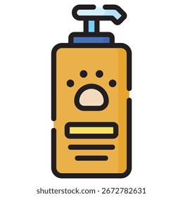 Icono de Vector moderno de champú para mascotas: Plantilla de símbolos de ilustración mínima para el diseño de interfaz de usuario de App móvil de Web