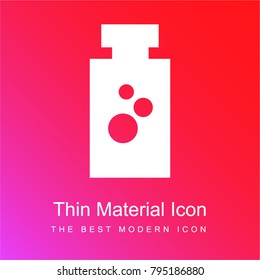 Pet Shampoo red and pink gradient material white icon minimal design