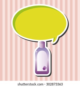 Pet shampoo theme elements vector,eps10