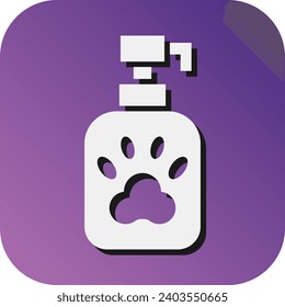 Pet Shampoo Vector Glyph Gradient Background Icon For Personal And Commercial Use.
