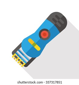 pet shaving machine flat icon