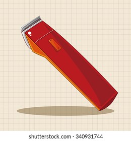 Pet shaving machine theme elements vector,eps10