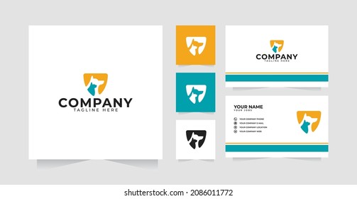 Pet Shield Logo design inspiration and business card
