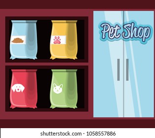 pet shop accessories icons