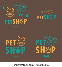 Pet shop background set