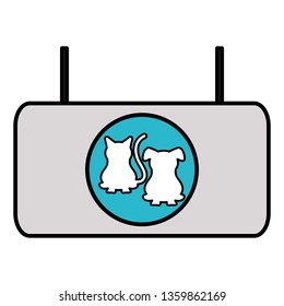 pet shop banner hanging