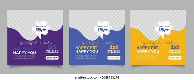 : Pet Shop Banner For Post And Story Template