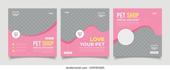 Pet Shop Banner For Social Media Post Template