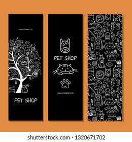 Pet shop, banners design