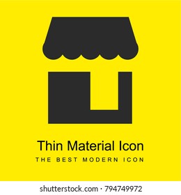 Pet Shop bright yellow material minimal icon or logo design