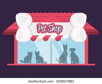 pet shop building facade