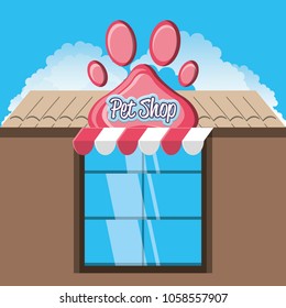 pet shop building facade