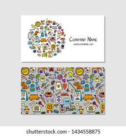 Pet shop, business cards design