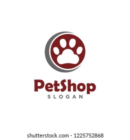 pet shop, pet care logo design vector