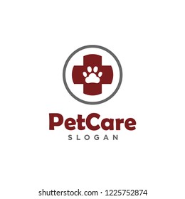 pet shop, pet care logo design vector