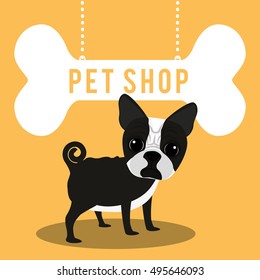 pet shop center icon vector illustration design
