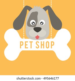 pet shop center icon vector illustration design