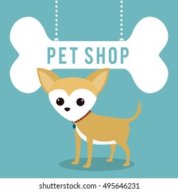 pet shop center icon vector illustration design