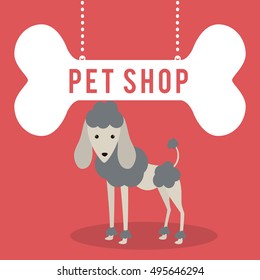 pet shop center icon vector illustration design