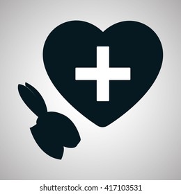 Pet shop design. animal icon. care concept, vector illustration