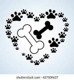 Pet shop design. animal icon. care concept