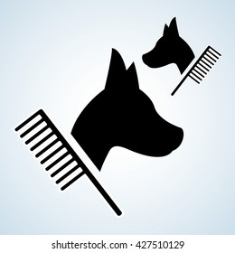 Pet shop design. animal icon. care concept