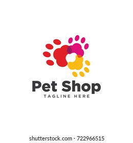 pet shop design logo template