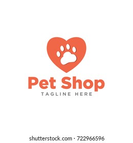 pet shop design logo template
