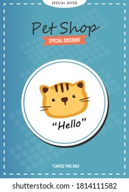 Pet Shop Design on Banner or Poster