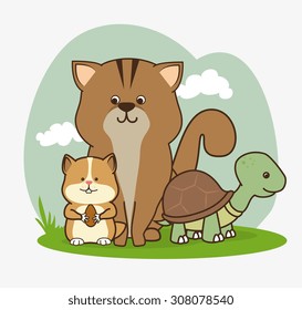 Pet shop design, vector illustration eps 10.