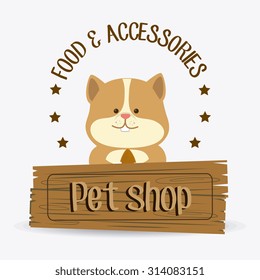 Pet shop design, vector illustration eps 10.