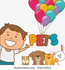 Pet shop design, vector illustration eps 10.