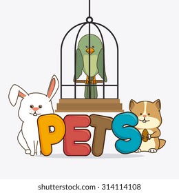 Pet shop design, vector illustration eps 10.
